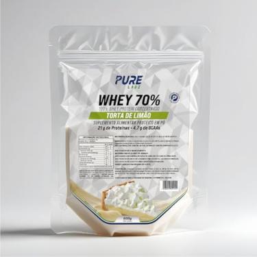 Imagem de Whey Protein Concentrado 70% 900g Pure Athletic Sabor:Torta de Limão