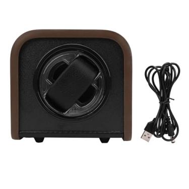 Imagem de SPYMINNPOO Enrolador de Relógio para Relógios Automáticos, Caixa de Rotação de Relógio de Baixo Ruído Com Iluminação Ambiente LED Ajustável