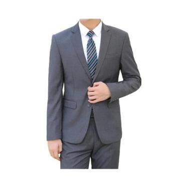 Imagem de Terno Slim Fit 8XL Em Cor Sólida Estilo Italiano Blazer Calças Casamen
