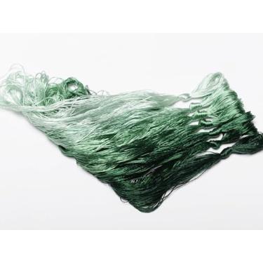 Imagem de RUSHIGUAN 100% pura natureza amoreira fio de seda acessório de joias flores artificiais ponto cruz bordado fio diy kits de costura 7 cores gradientes 22 m cada (10)