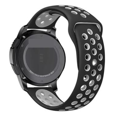 Imagem de JDIME Pulseira de silicone para Galaxy Watch 3 de 20 mm e 22 mm de 45 mm/42 mm/Active-2 Gear S3 Frontier para Huawei GT/2/2e de 46 mm, 20mm watch band, Ágata