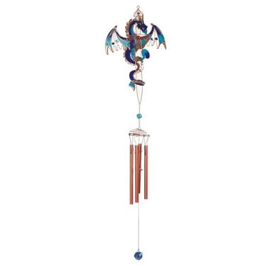 Imagem de ICE ARMOR 89 cm H Flamingo Suncatcher Sino de vento com pedra de prata estátua escultura ornamento decoração de jardim ideias para inauguração de casa, feriados e aniversários. Ótimo item colecionável