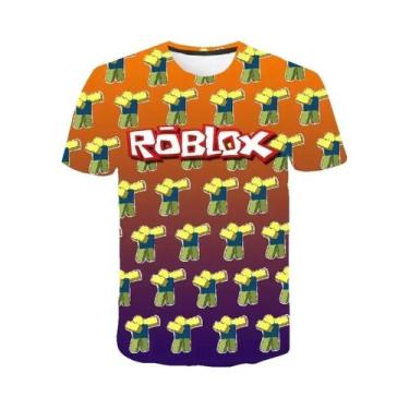 Imagem de Camiseta 3D Impressa Roblox Para Meninos, Manga Curta, Casual, Estilo 