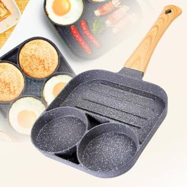 Imagem de Frigideira De Ferro Fundido P- Ovos Fundo Plano P- Fritar Ovo, Panqueca E Mais