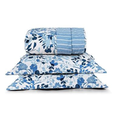 Imagem de Cobre Leito Queen Dupla Face Sublime 400 Fios Micropercal Estampa Lolli