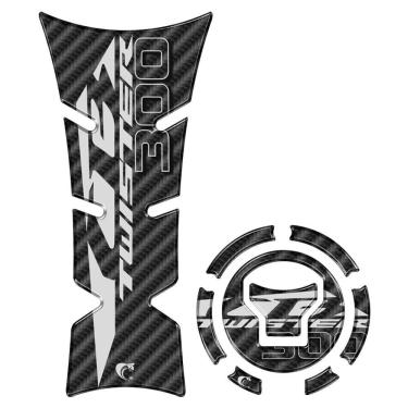 Imagem de Adesivo Protetor Tanque E Bocal Moto Honda Twister 300 2023-2024 Preto