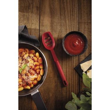 Imagem de Colher Para Servir Vazada Tramontina Softta De Silicone Vermelho Tramontina