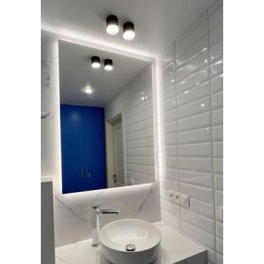 Imagem de Espelho Vertical Com Led Atrás 3 Tons de Cores e Touch Screen - JR esp