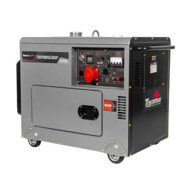 Imagem de Gerador Diesel Toyama 6,5KVA Trifásico 220V Cabinado ATS Ready Partida