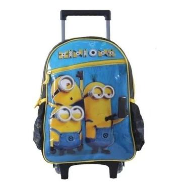 Imagem de Mochila Minions Rodinhas Infantil Escolar Aulas Oficial - Clio