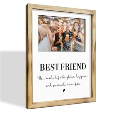 Imagem de WKYAER Presente de melhor amigo, presente de aniversário para melhor amigo, moldura de mesa de 8 x 10, porta-retratos para melhor amigo, presente de melhor amigo, molduras de amizade para decoração de
