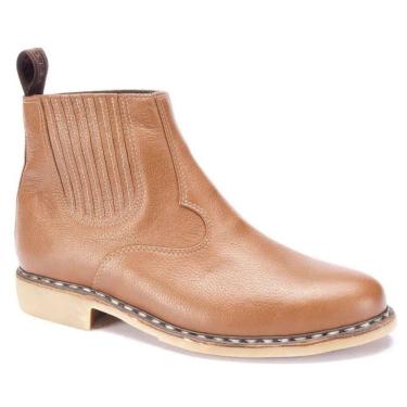 Imagem de Botina Vira Francesa Costurada a Mão Ivan Garotti 4101901 Bico Redondo