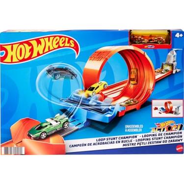 Imagem de Pista Hot Wheels, Mattel, Action Loop Stunt Champion, GTV13, Laranja