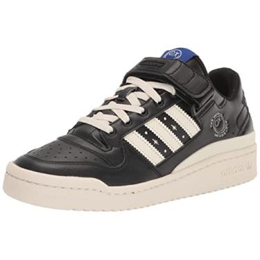 Imagem de adidas Originals Tênis masculino Forum Low, Preto/branco creme/preto, 43