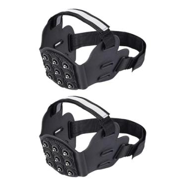 Imagem de rockible Andar de crampo Spikes agarra as garotas de tração antides com chuteiras de gelo de 9 pontos para montanhando estradas de lama de inverno ao ar livre