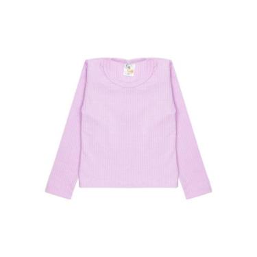 Imagem de Blusa Canelada Manga Longa - Rosa Bebê - Ame Kids, 1