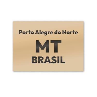 Imagem de Imã de Geladeira Porto Alegre do Norte MT MDF 8x5