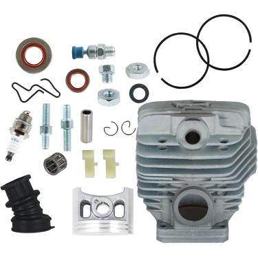 Imagem de Kit de substituição de pistão de cilindro grande MS660 de 56 mm para motosserra 066 1122 020 1211 com rolamento de agulha de plugue de vedação de óleo