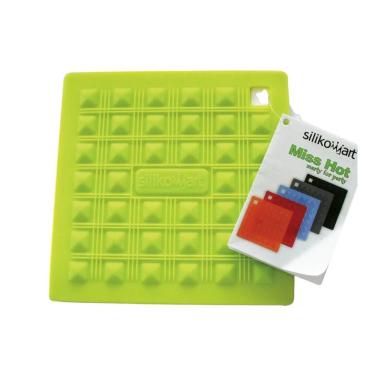 Imagem de Descanso De Panelas Apoio Silicone 25x25cm Verde Silikomart