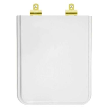 Imagem de Assento Sanitário Poliester Soft Close Square Branco Para Vaso Incepa Com Ferragem Dourada
