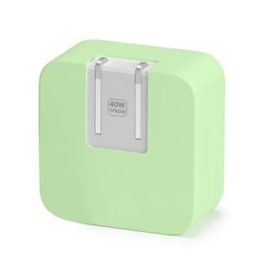 Imagem de Capa protetora de silicone macio dinâmico de 40 W (até 60 W) para MacBook Air 13 13.6 38.1 cm M4 M3 M2 M1 Chip versão 2025-2018, capa de adaptador de energia dinâmica de 40 W para iPhone 17/16 Pro/Max