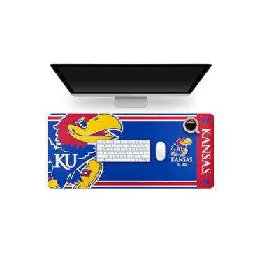 Imagem de FOCO NCAA Official Established Primary Logo Wordmark Home Office Desk Pad Mouse Pad 89 cm x 41 cm (Kansas Jayhawks, Kansas Jayhawks)