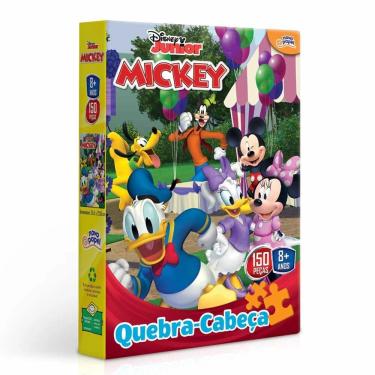 Jogo Quebra Cabeça Infantil Mickey Mouse 100 pçs Toyster - Quebra-Cabeça -  Magazine Luiza