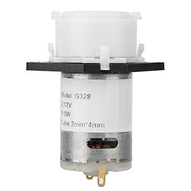 Imagem de Bomba dosadora de 12 V Cabeça de tubo peristáltico DIY, design sem porta de fecho de parafuso CW e W para análise química de laboratório de aquário, análise experimental e bioquímica (branca)