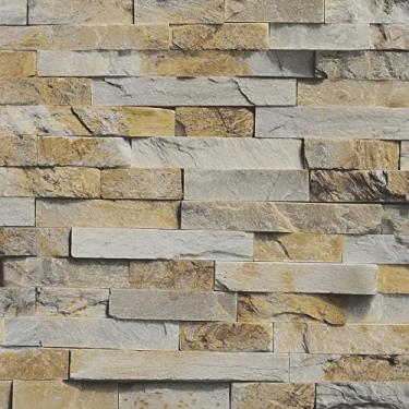 Imagem de VaryPaper Papel de parede de tijolo de ardósia papel de parede de pedra descasque e cole papel de parede de pedra 40 cm x 800 cm rolo de papel de parede de tijolo removível à prova d'água papel de