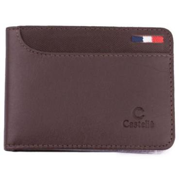 Imagem de Carteira Casteliê 5888 Couro Masculina - Preto, Único