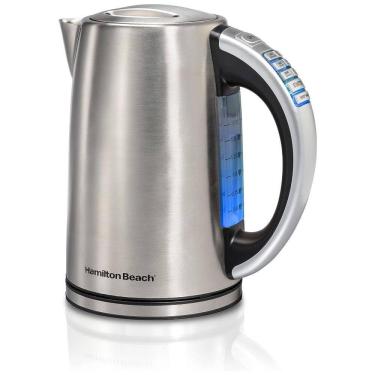 Imagem de Chaleira Elétrica, 1,7L, Indicador LED, Aço Inoxidável, 110v, HAMILTON BEACH 41020R, Prateado