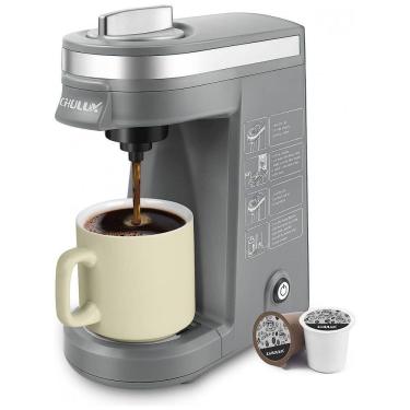 Imagem de Cafeteira Elétrica Expresso para Cápsula 350 mL 800W, 110v, CHULUX CL CM20001, Cinza