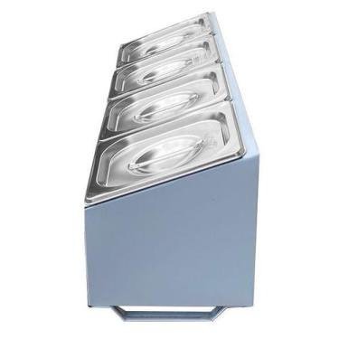 Imagem de Condimentadora Lateral 4 Cubas ZPCNL04 Inox - Zepper