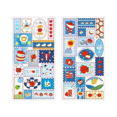 Imagem de Adesivos De Carimbo Recortados Da Série Kawaii Apple Universe, 2 Folha