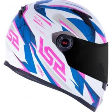 Imagem de Capacete LS2 FF358 Draze Wht/Blu/Pink, 60