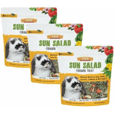 Imagem de Petisco para Coelhos Sun Seed Vita Prima Sun Salad 283g Pacote com 3 -