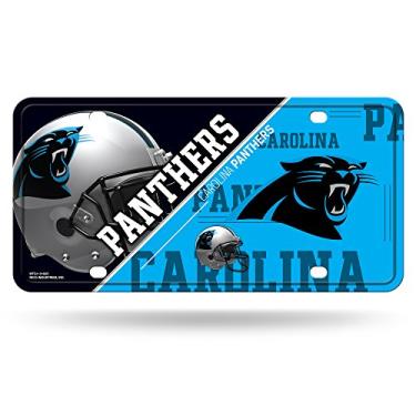 Imagem de RICO INDUSTRIES Placa de licença NFL Carolina Panthers unissex Carolina Panthers Metalcarolina Panthers placa de licença de metal, cor do time, tamanho único
