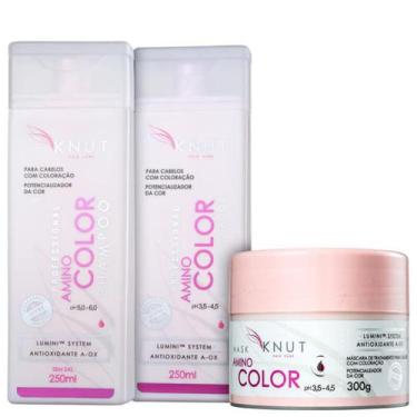 Imagem de Knut Amino Color Kit Shampoo + Condicionador + Mascara