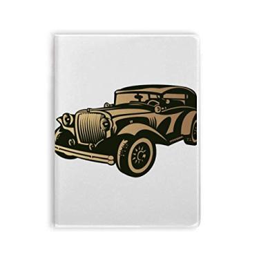 Imagem de Caderno clássico preto com estampa de silhueta, capa de chiclete, diário de capa macia