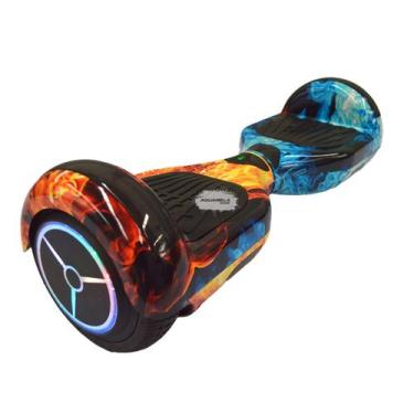 Imagem de Hoverboard Skate Elétrico Colorido Bolsa Bluetooth E Led - Hnq