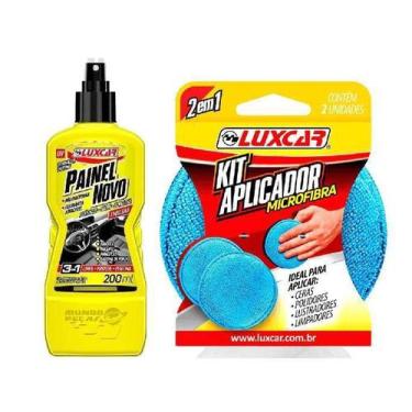 Imagem de Renovador Painel Novo + Esponjas Aplicadoras Microfibra - Luxcar
