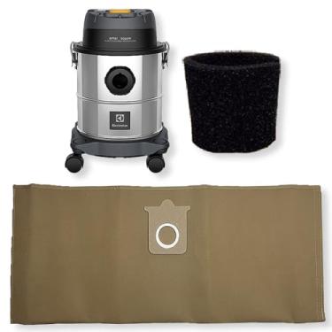 Imagem de Saco Refil Coletor Bag Cartucho Reutilizável + Filtro Permanente para Aspirador de Pó Electrolux GT12i