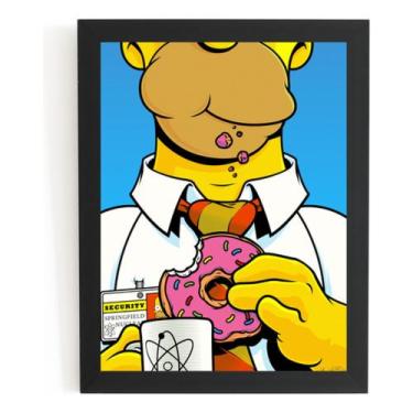 Imagem de Quadro Decorativo Os Simpsons Homer Arte Poster Moldurado - Fanarte