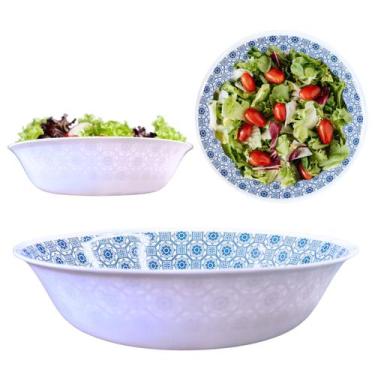 Imagem de Saladeira Redonda Bowl em Melamina 25cm Grande c/ Estampa - Sk
