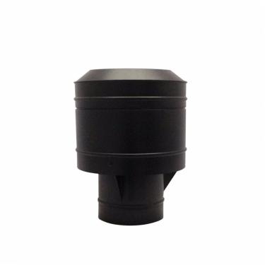 Imagem de Chapéu Preto Tipo Canhão Sputinik Chaminé 230 Mm De Diâmetro