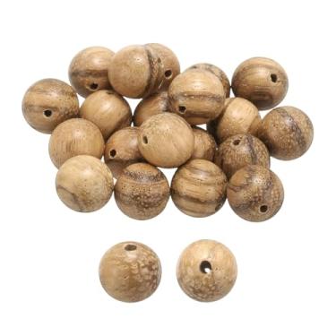 Imagem de HARFINGTON 200 peças de contas de madeira natural 10 mm de madeira sedosa redonda polida solta contas espaçadoras lisas miçangas para fazer joias, pulseiras, colar, brincos, artesanato, faça você