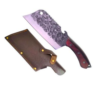 Imagem de Cutelo Cozinha Machadinha Faca Churrasco Carne Profissional - Bmax