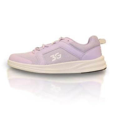 Imagem de 3G Tênis de boliche feminino Kicks II - lavanda 6,5