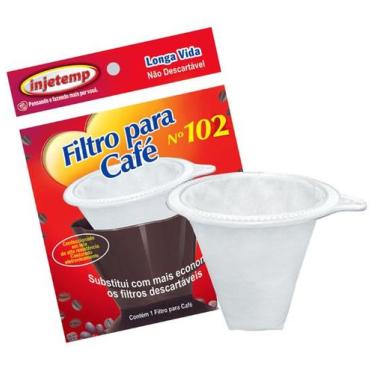 Imagem de Filtro / Coador N102 Para Cafe Sintetico Longa Vida - Injetemp