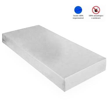 Imagem de Capa Colchão Solteiro Hospitalar Impermeável 1,90X90X25